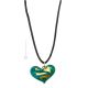 COLLAR CORAZÓN DE ORO MILLEFIORI bisutería artística collares collares cristal de Murano pan de oro de 18k hecho a mano auténtico Made in Italy
