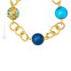 COLLAR FIORATO ORO bisutería artística collares collares cuentas de cristal de Murano con oro de 18k auténtico hecho a mano Made in Italy