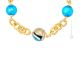 COLLAR DIVERTIDO bisutería artística collares collares cuentas de cristal de Murano con oro de 18k hecho a mano auténtico Made in Italy