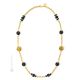COLLAR DE ENCAJE bisutería artística collares collares cuentas de cristal de Murano con oro de 18k auténtico hecho a mano Made in Italy