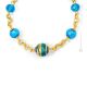 COLLAR BANDA DE ORO bisutería artística collares collares cuentas de cristal de Murano con oro de 18k hecho a mano auténtico Made in Italy