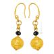 PENDIENTES BANDA DE ORO bisutería artística cuentas de cristal de Murano con oro de 18 quilates auténtico hecho a mano Made in Italy