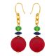 PENDIENTES WENDY bisutería artística cuentas de cristal de Murano con plata 925 auténtica hecha a mano Made in Italy