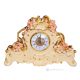 RELOJ DE MESA Cerámica artística estilo barroco con detalle en oro de 24k Made in Italy