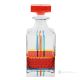Decantador, botella decorativa moderna pintada a mano de vidrio de calidad superior.