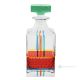Decantador, botella decorativa moderna pintada a mano de vidrio de calidad superior.