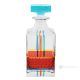 Decantador, botella decorativa moderna pintada a mano de vidrio de calidad superior.