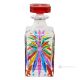 Decantador, botella decorativa moderna pintada a mano de vidrio de calidad superior.