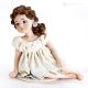 Muñeca artística de porcelana FIAMMETTA Capodimonte, dulzura y romanticismo.