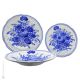 Colección FIORACCIO PLATES Juego de vajilla de 18 piezas para 6 personas vajilla de cerámica Castelli pintada a mano Made in Italy
