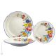 Colección FIORACCIO PLATES Juego de vajilla de 12 piezas para 4 personas vajilla de cerámica Castelli pintada a mano Made in Italy