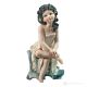 GAI - Estatuilla de Capodimonte, arte italiano en porcelana pura y refinada.