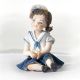 GOLETTA Elegante estatuilla de Capodimonte, de porcelana preciosa y de gran calidad.
