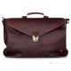 UBALDO Bolsos de oficina maletín de trabajo al hombro bolso profesional para hombre en cuero marrón real