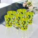 Juego de 6 copas de licor de cristal soplado con murrine hechas en Murano Venecia