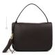 Bolso de mano y bandolera para mujer OLIVIA en auténtica piel artesanal de color marrón.