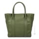 Bolso shopper de mujer en piel auténtica hecho a mano ALICIA Green
