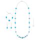 PARURE ISABEL conjunto de bisutería artística collar collar pulsera pendientes perlas de cristal de Murano hecho a mano auténtico Made in Italy