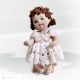 Muñeca de porcelana LIA Capodimonte, fina artesanía.