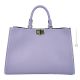 Bolso bandolera de mujer CHICCA Shopper tote en piel auténtica color lila artesanal
