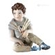 LORENZO - Estatuilla de Capodimonte, puro arte en porcelana única y romántica.