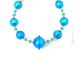 COLLAR SATURNO bisutería artística collares collares cuentas de cristal de Murano con plata 925 auténtica hecha a mano Made in Italy