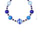 COLLAR SATURNO bisutería artística collares collares cuentas de cristal de Murano con plata 925 auténtica hecha a mano Made in Italy