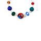 COLLAR MILLEFIORI bisutería artística collares collares cuentas de cristal de Murano con murrine hecho a mano auténtico Made in Italy