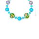 COLLAR DE FLORES bisutería artística collares collares cuentas de cristal de Murano con oro de 18k hecho a mano auténtico Made in Italy