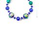 COLLAR DE FLORES bisutería artística collares collares cuentas de cristal de Murano con oro de 18k hecho a mano auténtico Made in Italy