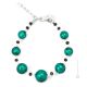 PULSERA ONDA bisutería artística pulsera de perlas de cristal de Murano con plata 925 auténtica hecha a mano Made in Italy