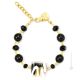PULSERA MIRHO bisutería artística Pulsera de perlas de cristal de Murano con oro de 18 quilates auténtico hecho a mano Made in Italy