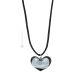 COLLAR CORAZÓN DE PLATA collares de bisutería artística collar de cristal de Murano hoja de plata 925 hecho a mano auténtico Made in Italy