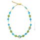 COLLAR DE MÁRMOL bisutería artística collares de perlas de cristal de Murano con oro de 18k hecho a mano auténtico Made in Italy