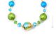 COLLAR DE MÁRMOL bisutería artística collares de perlas de cristal de Murano con oro de 18k hecho a mano auténtico Made in Italy