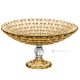 Cuenco para postre, centro de mesa decorativo moderno pintado a mano en cristal de calidad superior.