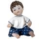 CAMISETA MIGNON - Muñeco Capodimonte pintado a mano, elegancia atemporal.