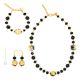 PARURE MIRHO conjunto de bisutería artística collar collar pulsera pendientes cuentas de cristal de Murano con oro de 18 quilates hecho a mano auténtico Made in Italy