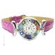 RELOJ DE PULSERA PARA SEÑORA con auténtico cristal de Murano hecho a mano Murrine Made in Italy