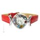 RELOJ DE PULSERA PARA SEÑORA con auténtico cristal de Murano hecho a mano Murrine Made in Italy