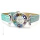 RELOJ DE PULSERA PARA SEÑORA con auténtico cristal de Murano hecho a mano Murrine Made in Italy