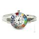 RELOJ DE PULSERA RIALTO con auténtico cristal de Murano hecho a mano Murrine Made in Italy