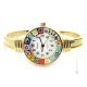 RELOJ DE PULSERA RIALTO con auténtico cristal de Murano hecho a mano Murrine Made in Italy