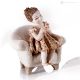 PAOLINA - Muñeca de arte italiana, pintada y decorada a mano.