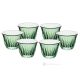 Juego de 6 copas de espresso, cristal de calidad superior, pintadas a mano, elegante diseño moderno.