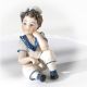 REMO - Estatuilla del marinero Capodimonte, arte y refinamiento en porcelana exclusiva.