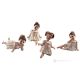 SELLY FANNY SHIRLEY PEGGY Capodimonte 4 muñecas de porcelana.