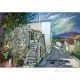 SANTA CRUZ Pintura acrílica moderna sobre lienzo Made in Italy 