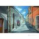 VISTAZO DE IRPINO Pintura acrílica moderna sobre lienzo Made in Italy 