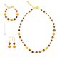 PARURE SCRIGNO conjunto de bisutería artística collar collar pulsera pendientes perlas de cristal de Murano y ojo de tigre auténtico hecho a mano Made in Italy